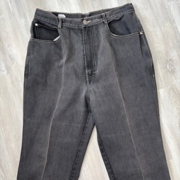 Vintage 90s Gitano Jeans High Rise Gray 'mom' jeans - 16L - Picture 4 of 5
